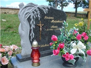 Tombstone with Blue Granite