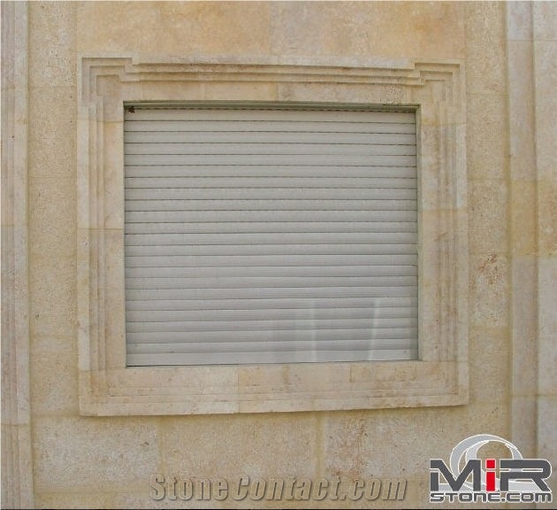Travertine Wall, Window Surround