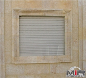 Travertine Wall, Window Surround