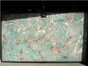 Amazonite Granite Slabs, Labdar Amazonite Granite