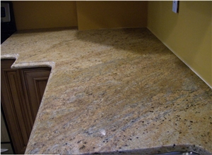 Kashmir Gold Granite Countertop, Yellow Granite Countertop