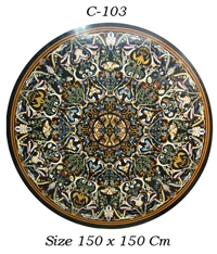 Marble Inlay Table Top