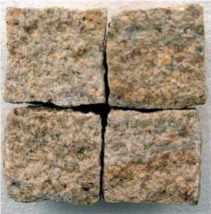 Yellow Granite Paving Stone,Cobble Stone