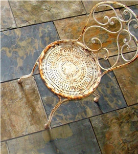 Autumn Mix - Riven Slate Flooring