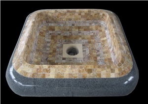 Travertine Mosaic Sink