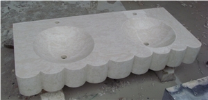 White Travertine Medium Sink