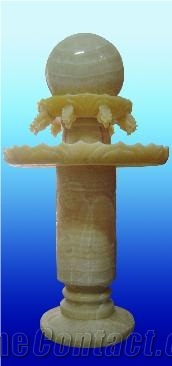 Honey Onyx Crema Fountain Ball