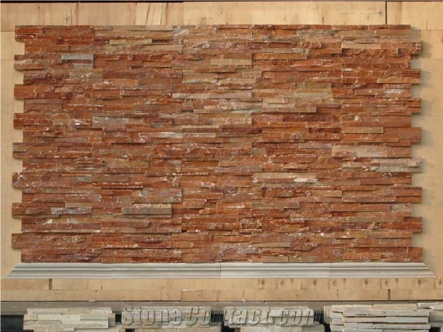 Brown Slate Wall Cladding Raw