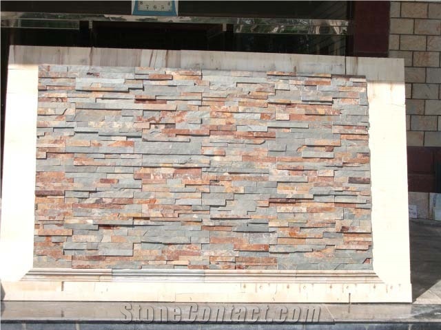 Rust Slate Wall Cladding
