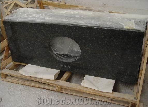 Verde Uba Tuba Granite Vanity Top