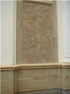 Yellow Sandstone Embossment, Etching