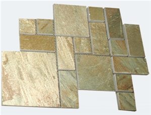 Yellow Slate Paving 6