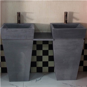 Black Basalt Pedestal Sink, Lava Stone China Sinks Black Basalt Pedestal Sink, Lava Stone China Sinks