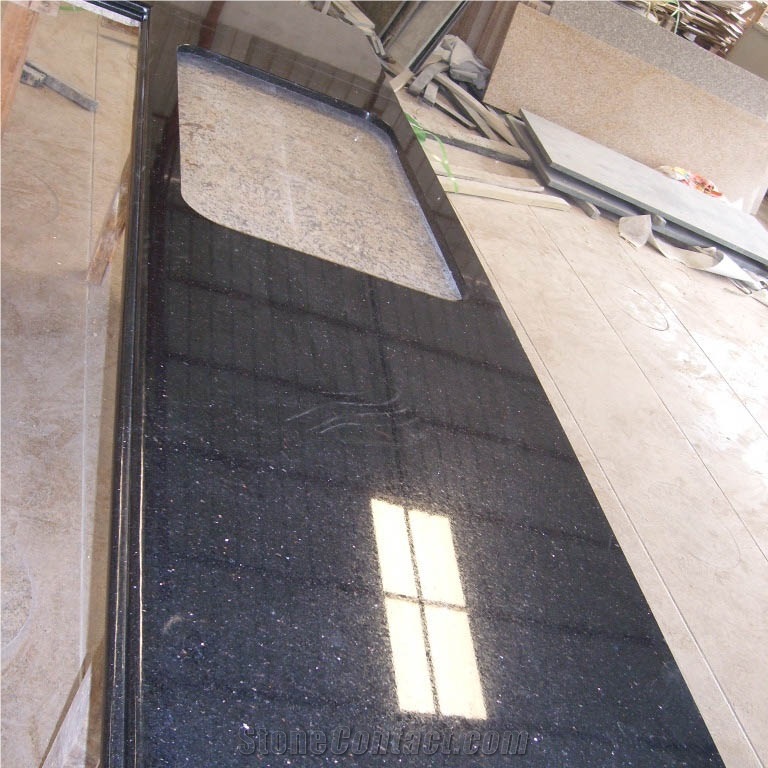 Black Galaxy Granite Countertop