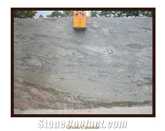 Verde Cascada Granite Slabs, Brazil Green Granite