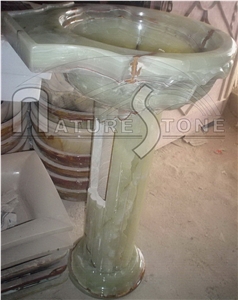 Green Onyx Sinks, Green Onyx Pedestal Sinks Green Onyx Sinks, Green Onyx Pedestal Sinks