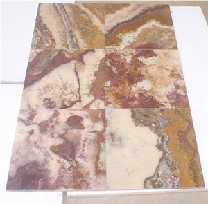 Onyx Tiles, Burgundy Onyx