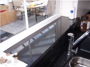 Black Galaxy Granite Window Sills