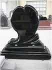Black Granite Heart Gravestone, Headstone Black Granite Heart Gravestone, Headstone
