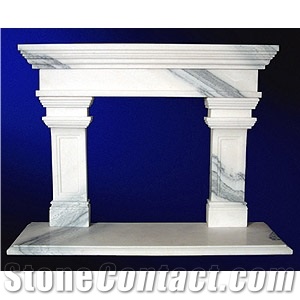 Calacatta Oro Marble Fireplace Mantel