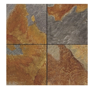 China Rust Slate Slabs & Tiles