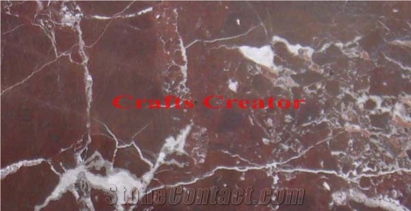 Red Zebra Marble Tiles, Slabs