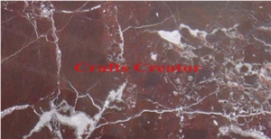 Red Zebra Marble Tiles, Slabs