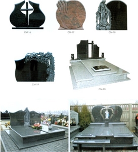 Granite Tombstone and Monument