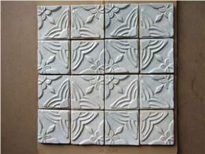 White Ceramic Mosaic Tile