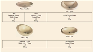 Beige Travertine Sink, Bowls