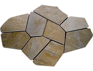 Yellow Brown Quartzite Flagstone