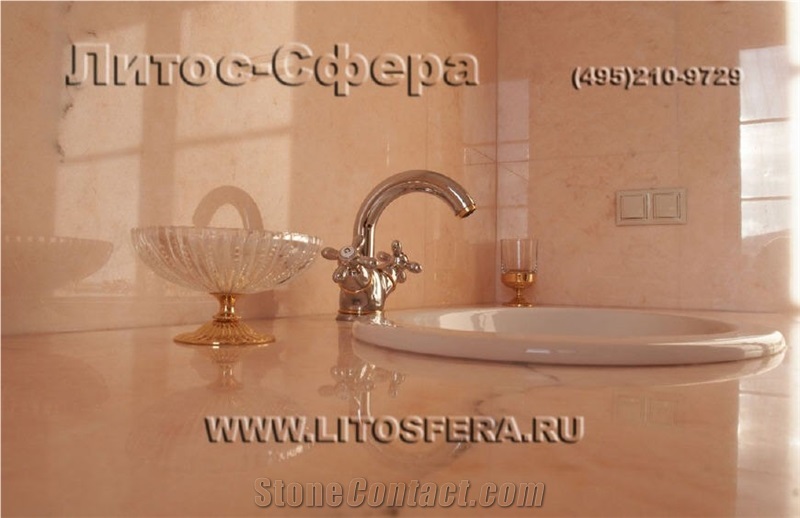 Rosa Portogallo 2cm Vanity Top, Wall Tile