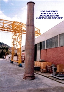 Column in Red Granite Column in Red Granite