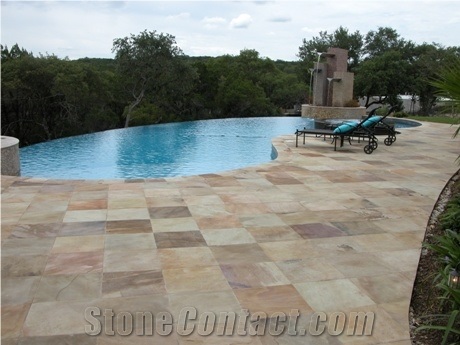 California Gold Slate Pool Pavers