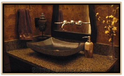Cafe Imperial Brown Granite Vanity Tops