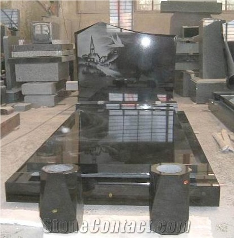Supreme Black Granite Monument