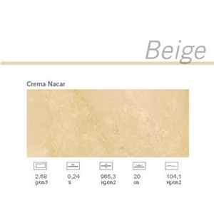 Crema Nacar Marble Slabs & Tiles, Spain Beige Marble Crema Nacar Marble Slabs & Tiles, Spain Beige Marble