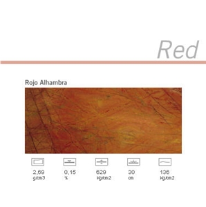 Rosso Alhambra Limestone Slabs & Tiles, Italy Pink Limestone