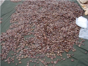 Natural Red Pebble Stone