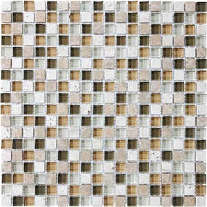 Bamboo Glass Stone Blend Mosaics