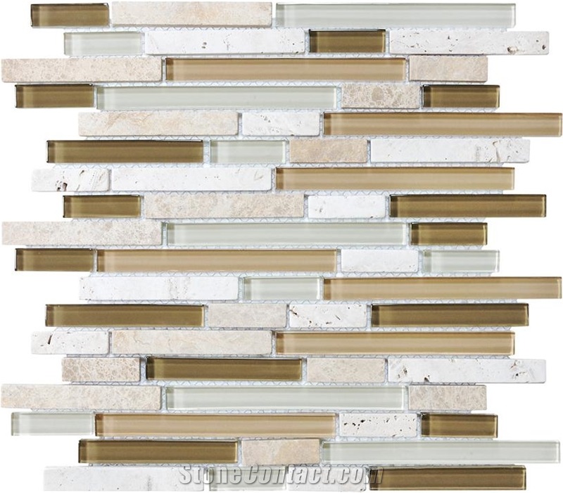 Bamboo Glass Stone Mosaics
