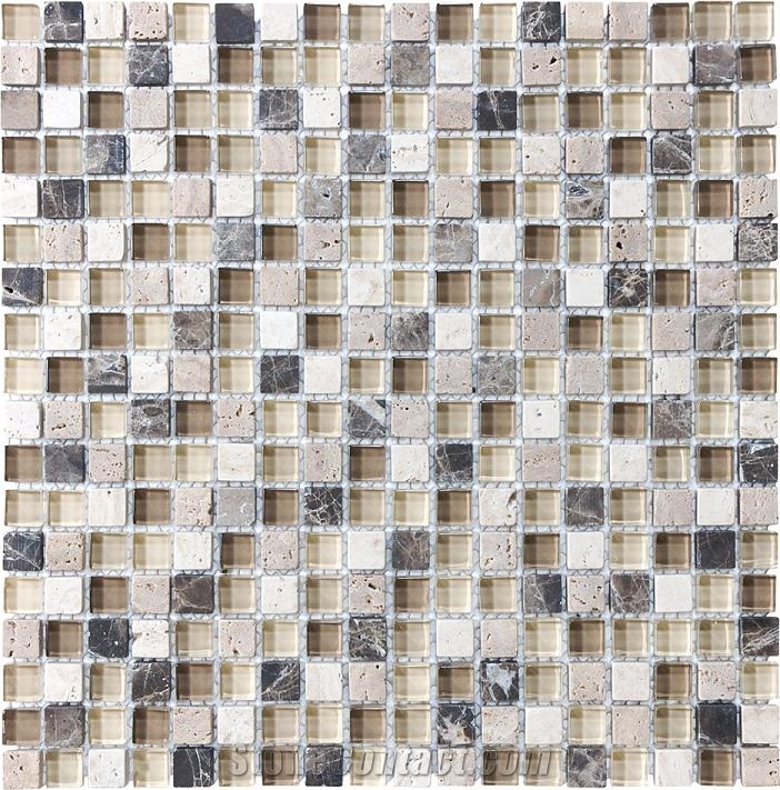 Cappucinno Glass Stone Mosaic