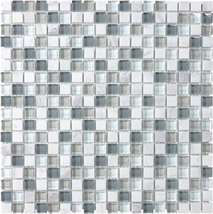 Karahalli White Marble Mosaic Mix Glass Mosaic Karahalli White Marble Mosaic Mix Glass Mosaic