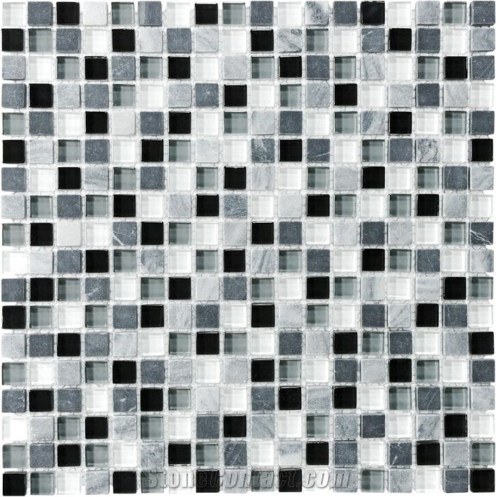 Midnight Glass Stone Blend Mosaics