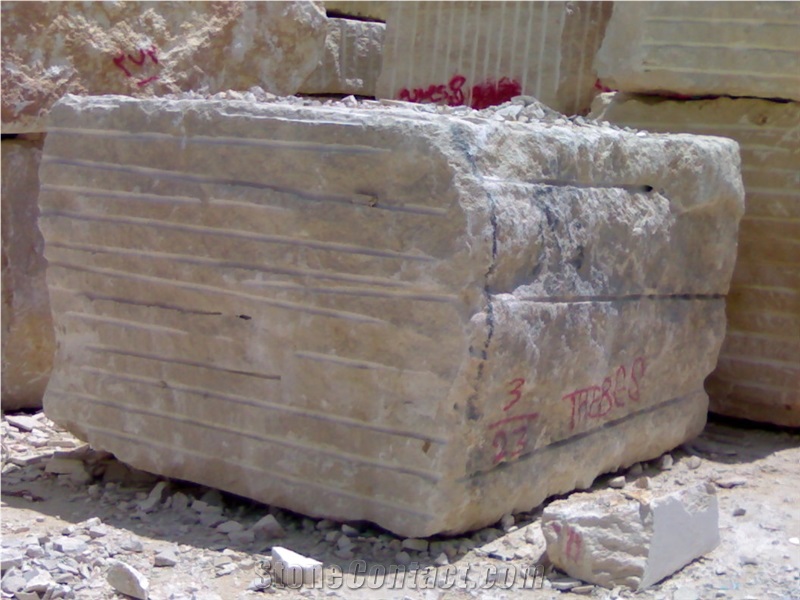 Silvia Marble Blocks, Egypt Beige Marble