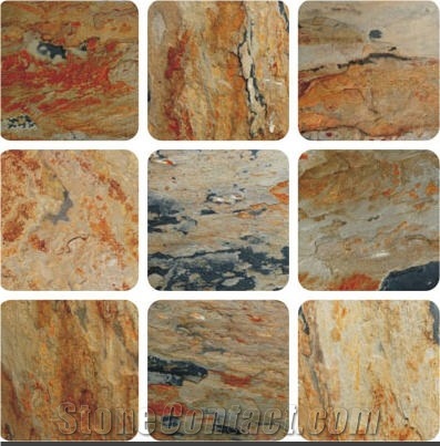 Indian Autumn Slate Tumbled