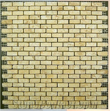 Gold Travertine Mosaic