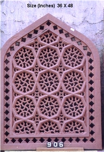 Jali, Agra Sand Stone Red Sandstone Artifacts & Handcrafts