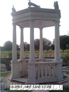 Mint Sandstone Gazebo, Beige Sandstone India Gazebo