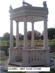 Mint Sandstone Gazebo, Beige Sandstone India Gazebo Mint Sandstone Gazebo, Beige Sandstone India Gazebo